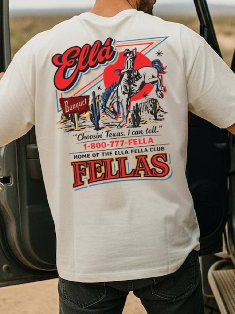 Ella Fellas Shirt, Western Whiskey Graphic T-Shirt, Vintage Western T Shirt